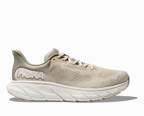 Hoka Mens Arahi 7 Wide- Oat Milk/Barley (1147870-OKB) Pointed Flat Shoes Wide Fit