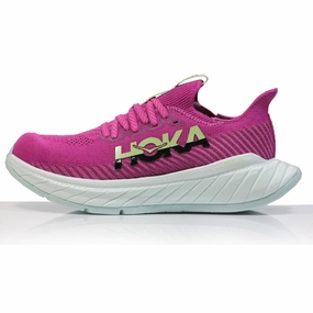 Trail Running Shoe That Drain Well Hoka One One Carbon X 3 Women's Running Shoe - Festival Fushsia/Black