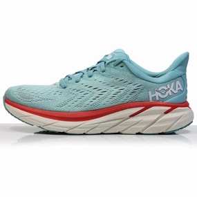 Tennis Shoes Running Hoka One One Clifton 8 Women's Running Shoe - Aquarelle/Eggshell Blue