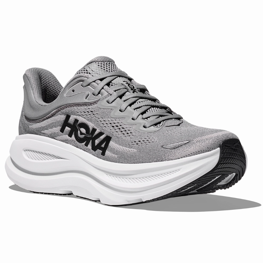 Hoka Bondi 9 Galactic Grey/Stellar Grey Running Shoe (Men's) Podiatrist