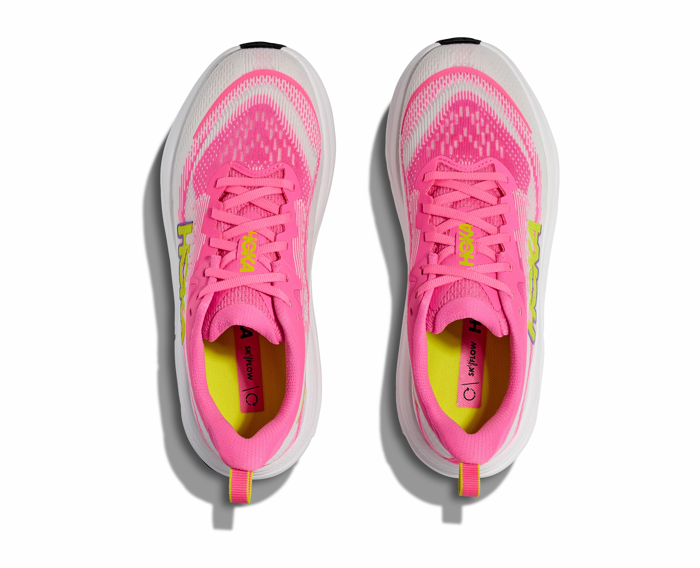 Best Shoes For Treadmill Running HOKA Women's Skyflow - NEON ROSE / NEON HOKA CITRUS