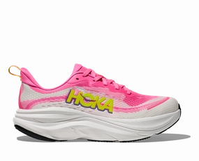 HOKA Women's Skyflow - NEON ROSE / NEON HOKA CITRUS Best Shoes Knee Pain