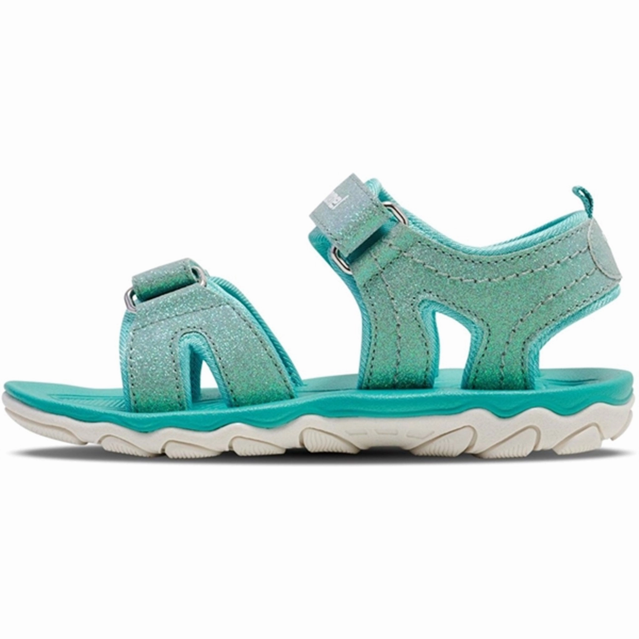Sandals Cover Toes Hummel Sandal Glitter Blue Surf