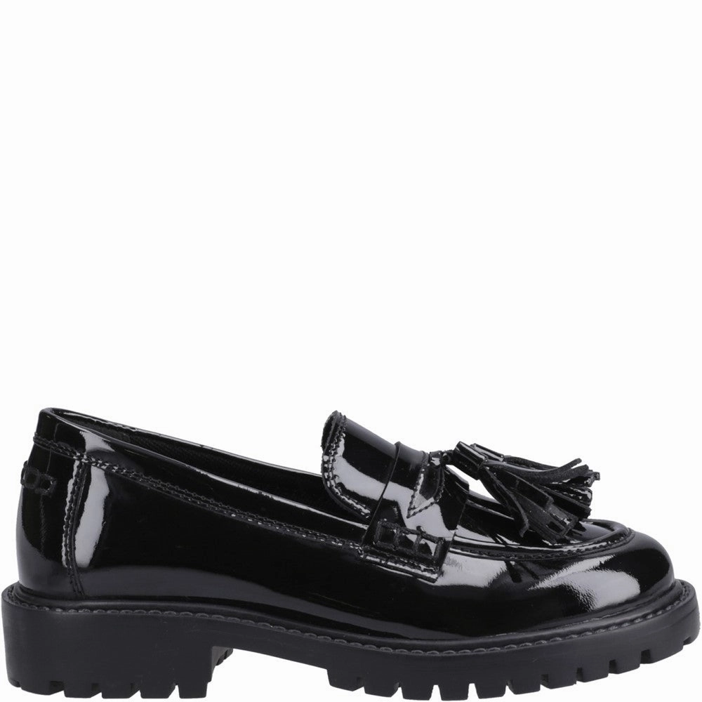 Hush Puppies Abigail Patent XL Senior School Shoes Sale Loafers