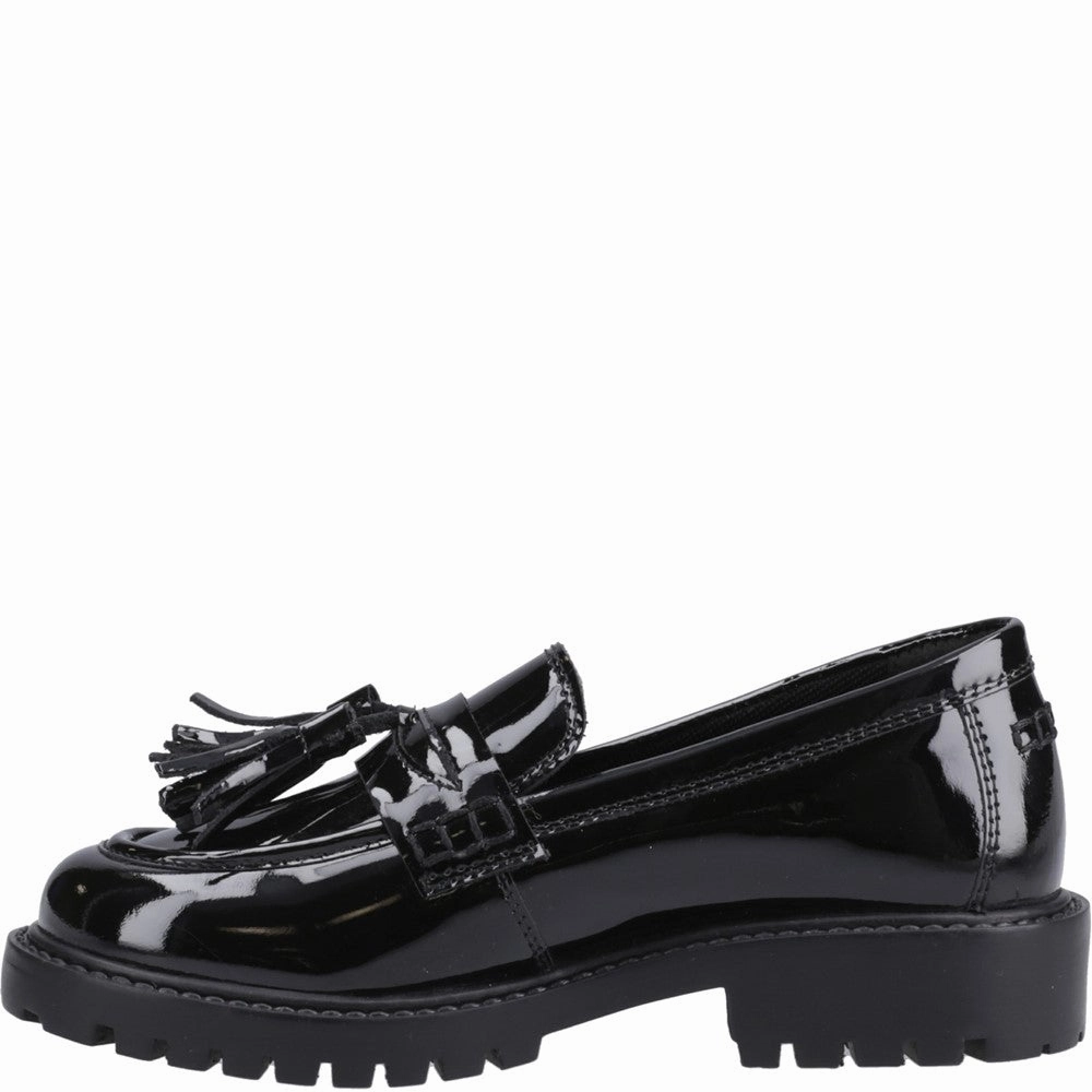 Paw Loafers Hush Puppies Abigail Patent XL Senior School Shoes