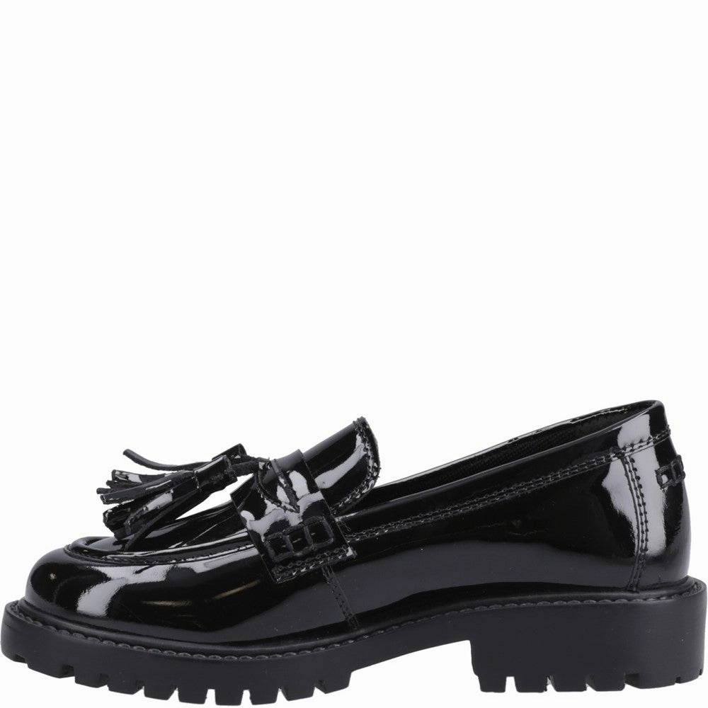 Hush Puppies Abigail Patent XL Senior School Shoes