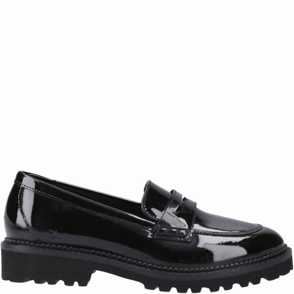 Hush Puppies Grazia Loafer Patent Junior School Shoes