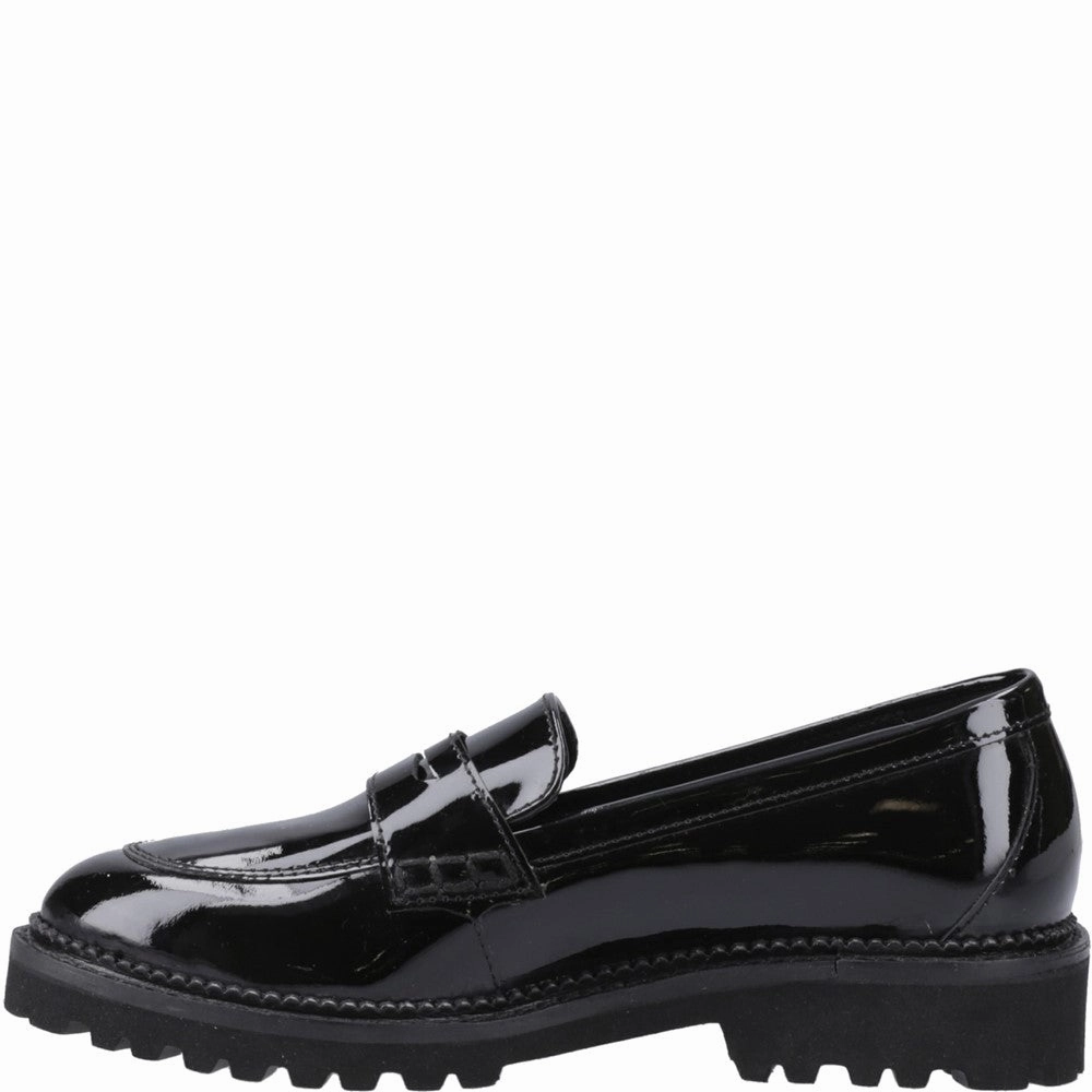 Hush Puppies Grazia Loafer Patent Junior School Shoes