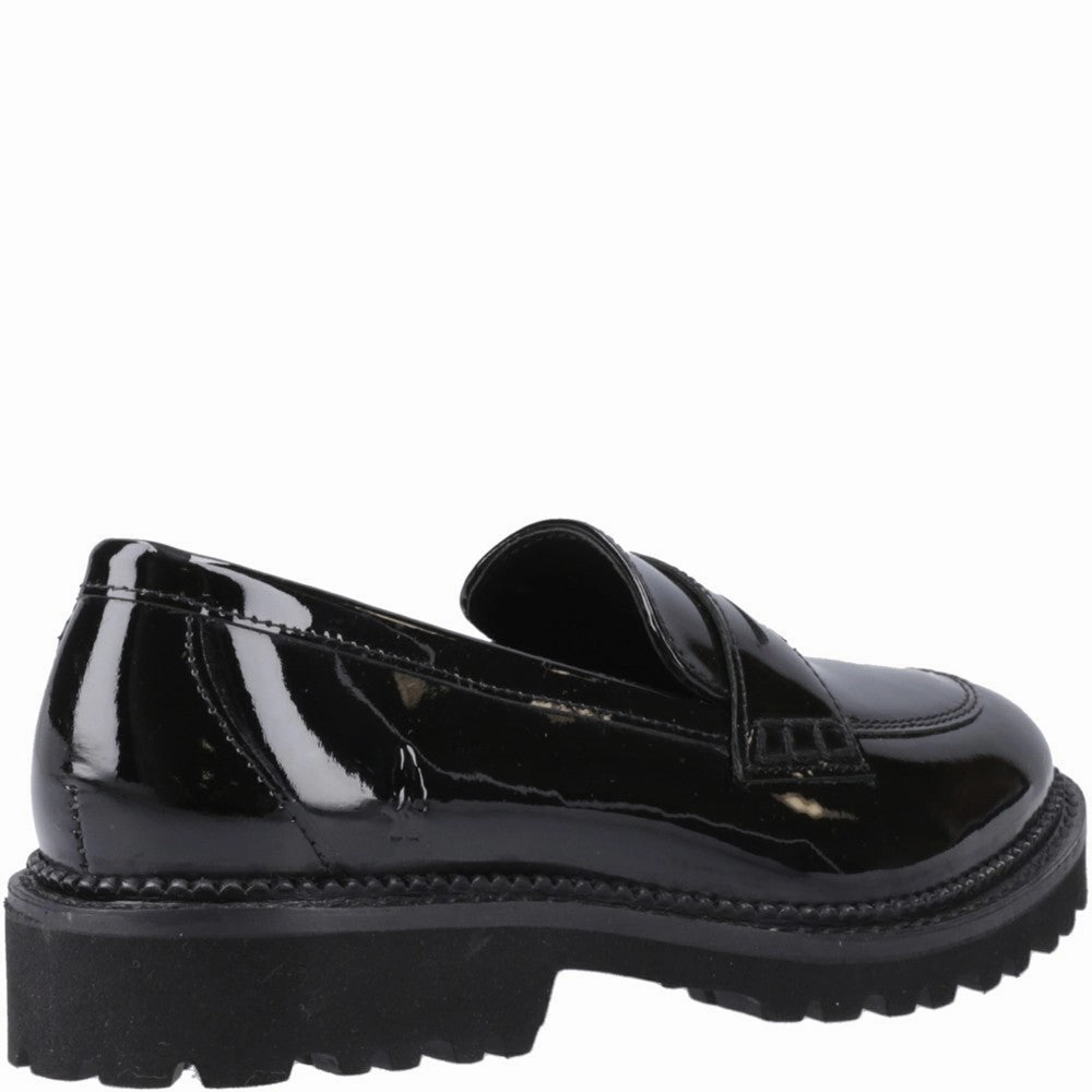 Hush Puppies Grazia Loafer Patent Junior School Shoes