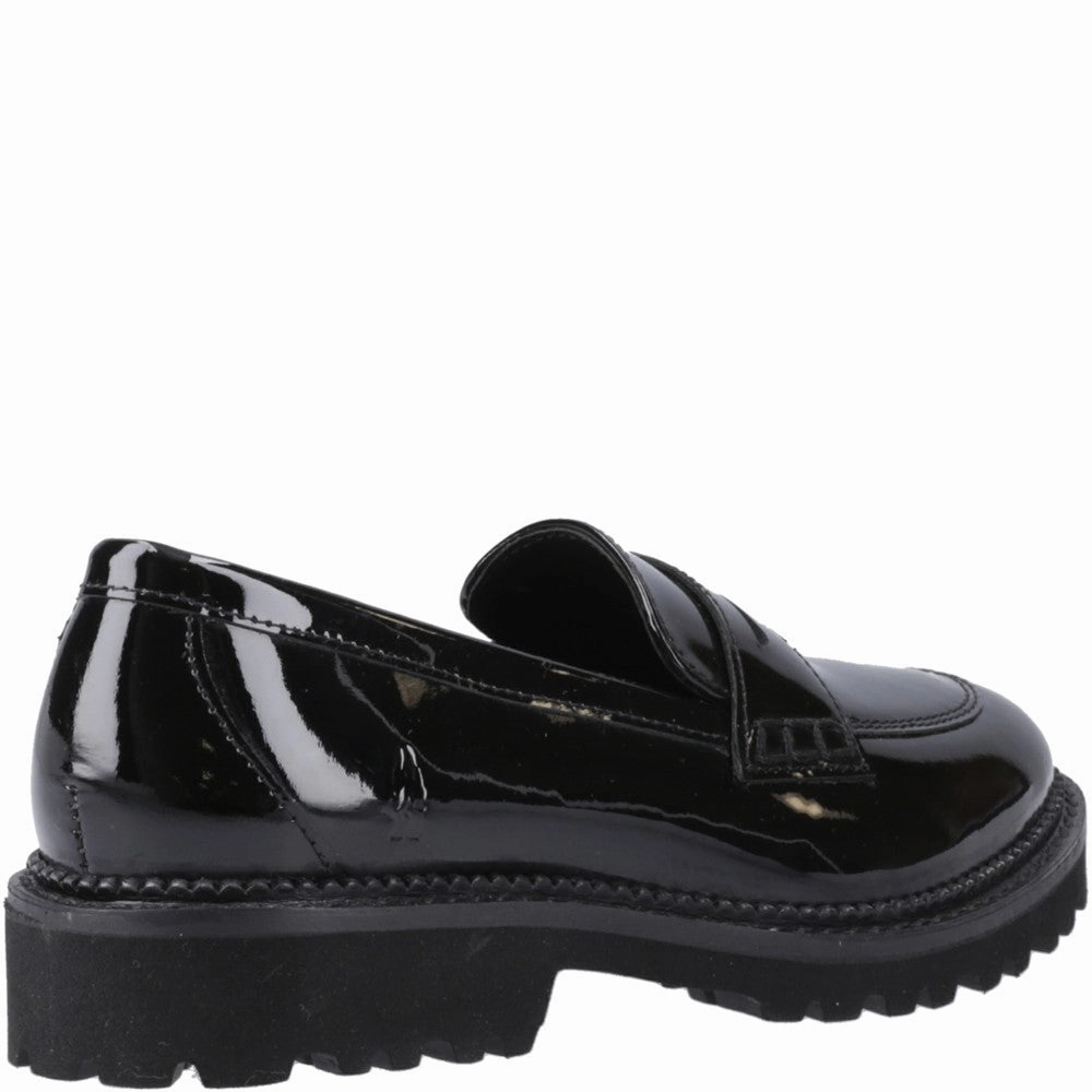Hush Puppies Grazia Loafer Patent Junior School Shoes