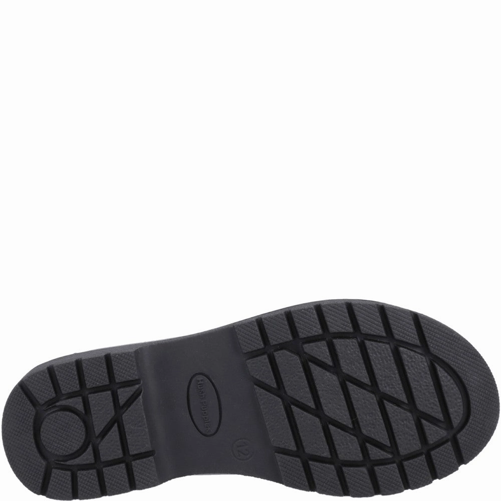 Slip On Dress Loafers Hush Puppies Lydia Patent Senior School Shoes Size 7