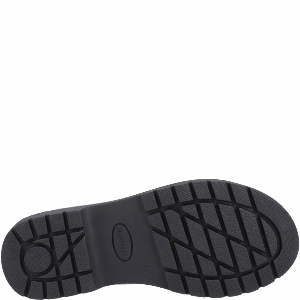 Mens Penny Loafers Hush Puppies Lydia Patent Senior School Shoes Size 7