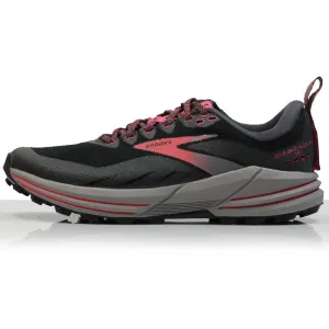 How To Wash Running Shoes Brooks Cascadia 16 GTX Women's Trail Shoe - Black/Blackened Pearl/Coral
