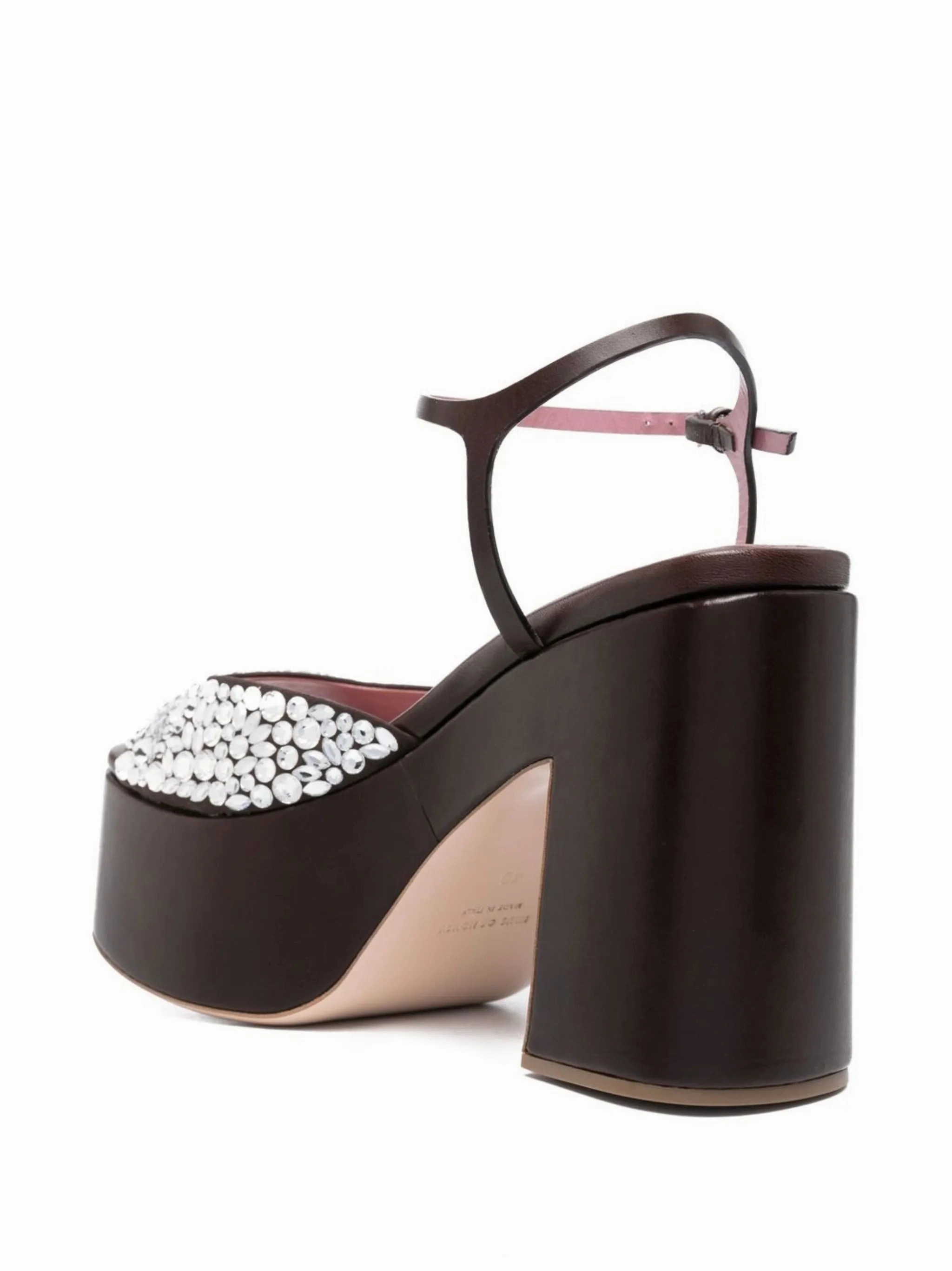 Gold Sandals crystal-embellished platform sandals