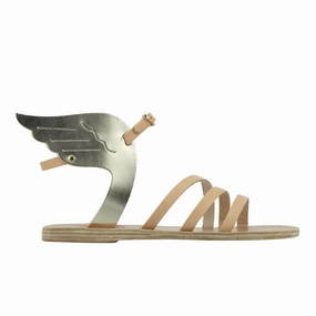 Ikaria Natural/Platinum Y2k Platform Sandals