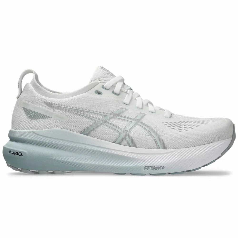Asics Running Shoes Ortholite Women's Asics Gel-Kayano 31, White/Dolphin Grey, 6.5 B Medium