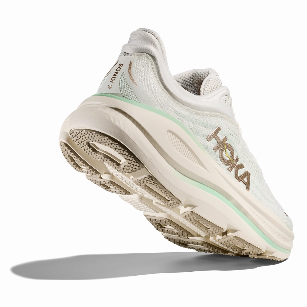 Hoka Bondi 9 Truffle Salt/Sea Glass Running Shoe (Women's) Clifton Shoes