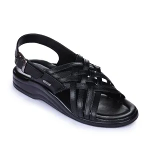 Wide Size Sandals Coolers Formal (Black) Sandals For Men 7123-84 By Liberty