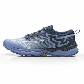 Mizuno Wave Daichi 8 Women's Trail Shoe - Ebb and Flow/White/Dress Blue Hiking In Running Shoes