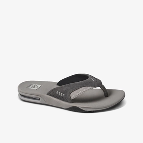 Jelly Shoes Sandals REEF Fanning Sandal-Grey Suede