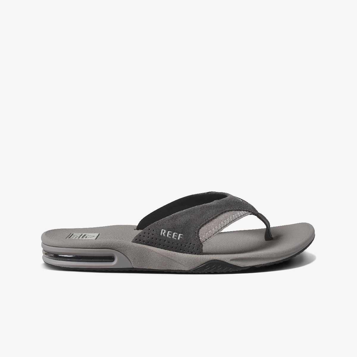 REEF Fanning Sandal-Grey Suede Support Sandals