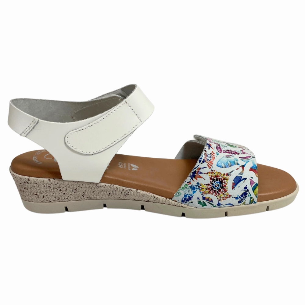 White Sandals Valeria's Lyndame Blanco White Leather Sandal (Women's)