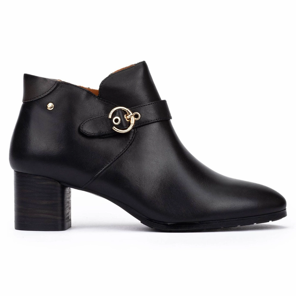 Pikolinos Calafat 8602C1 Black Leather Bootie (Women's) Rank 45 Boots
