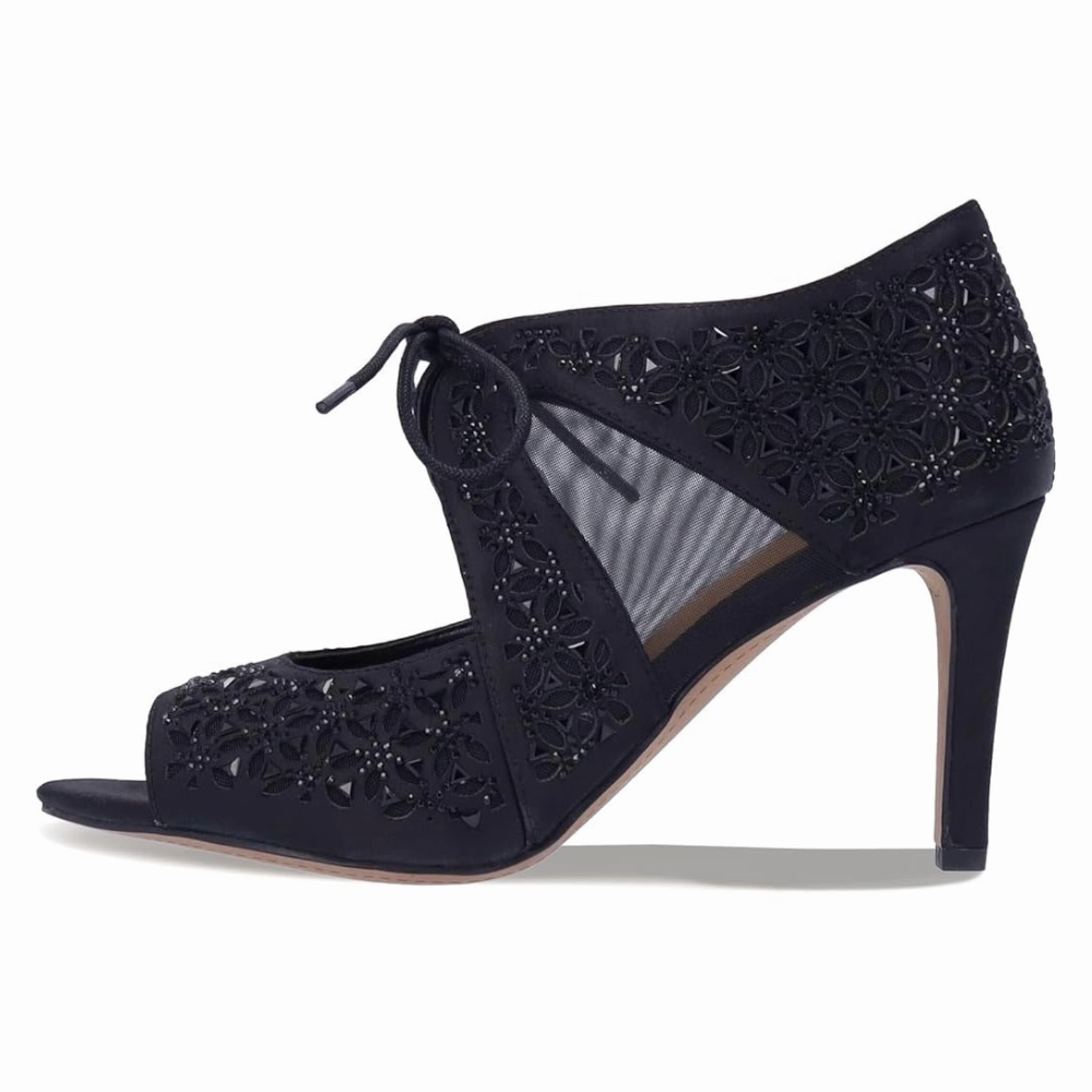 J.Renee Kiandra Black Satin Heels (Women's) Dockers Non Slip Dress Shoes