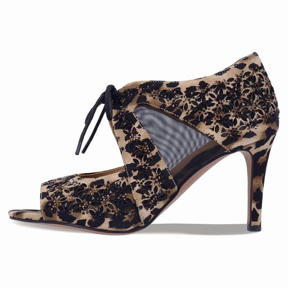 J.Renee Kiandra Brown/Black Satin Heels (Women's) Best Way To Tie Dress Shoes