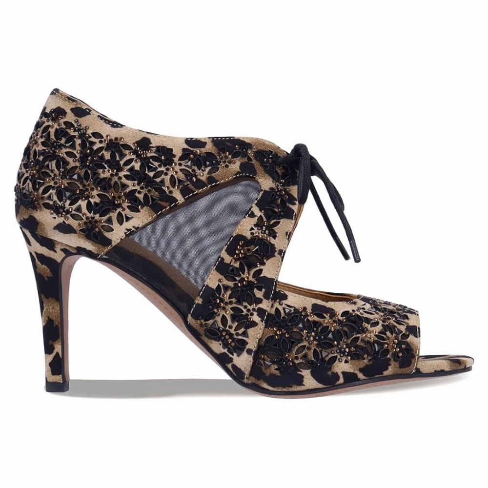 J.Renee Kiandra Brown/Black Satin Heels (Women's) Gym Shoes That Look Like Dress Shoes