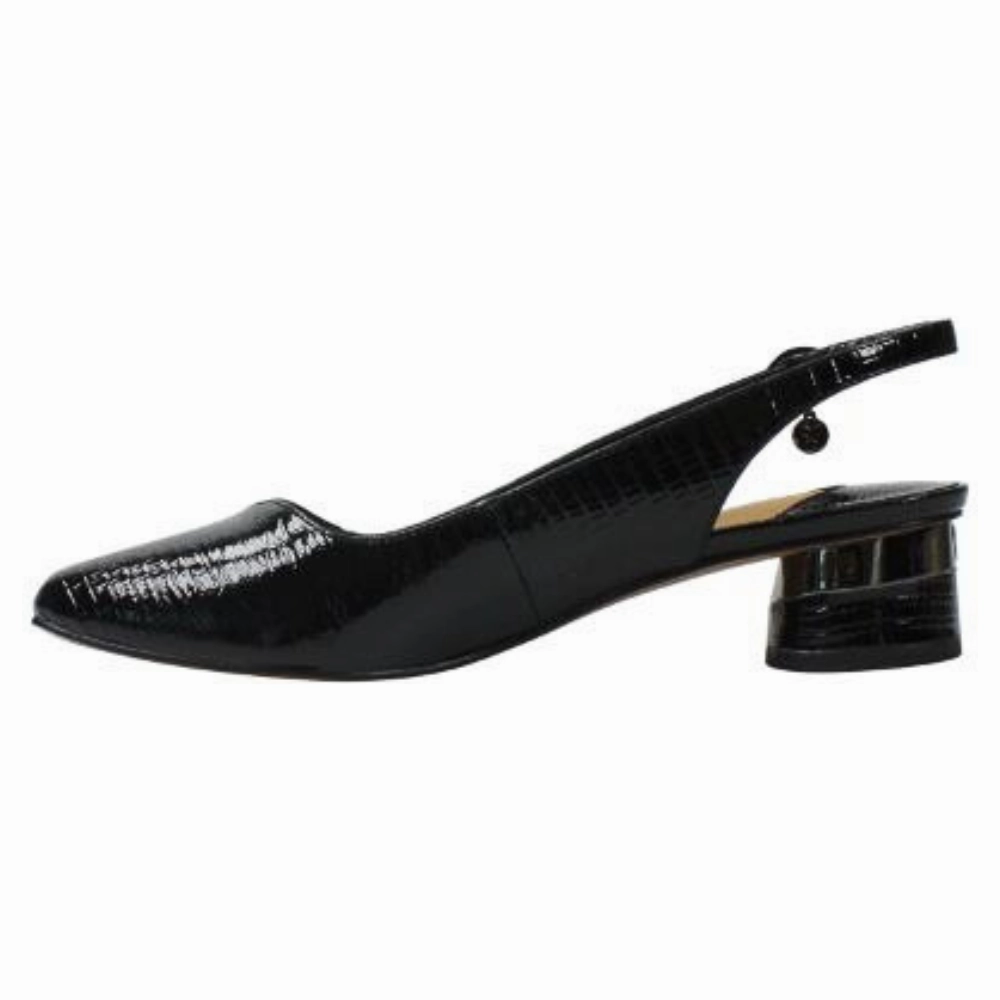 J. Renee Taveta Black Lizard Pump (Women's)