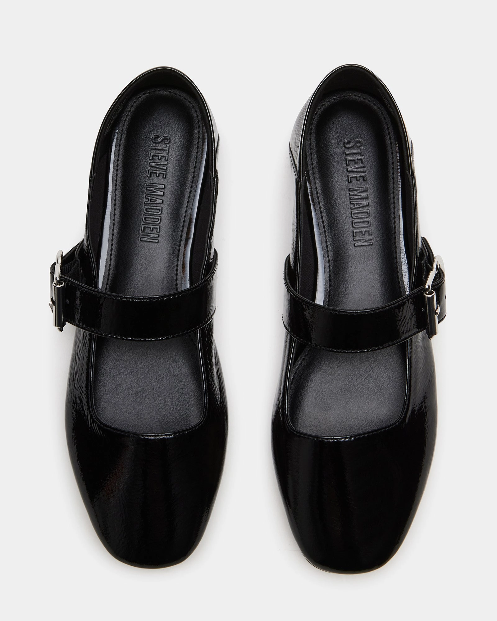 Loafers Slip Ons JENNI BLACK LEATHER