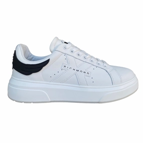 John Richmond scarpa sneakers da uomo in pelle Action 22203/CP A bianco Sneakers For Long Distance Running