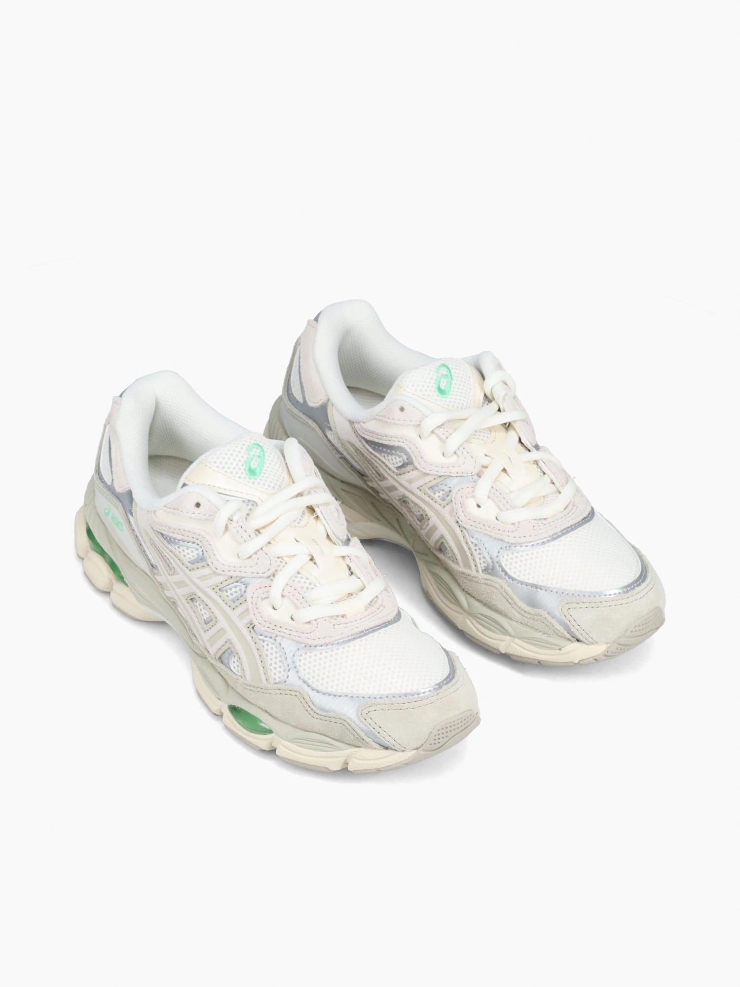 Gelnyc Cream Fossil suede Mesh Leopard Shoes Flats