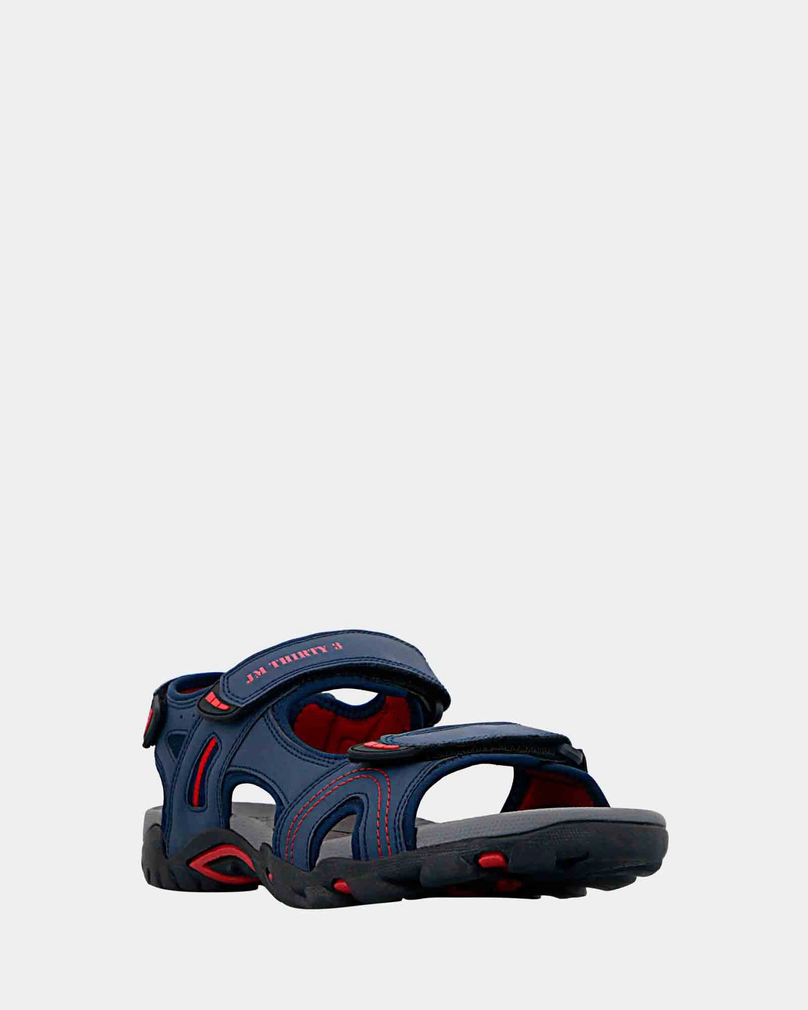 Comfortable Sandals Walking Ollie Navy/Red