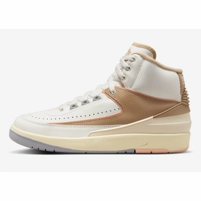 Nike Air Jordan 2 Retro Sail/Desert-Sunset Haze-Muslin  DX4400-118 Women's Nike Airmax Shoes