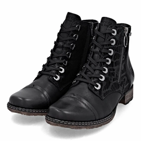 Remonte Chandra 82 Black Bootie (Women's) High Heel Knee High Boots