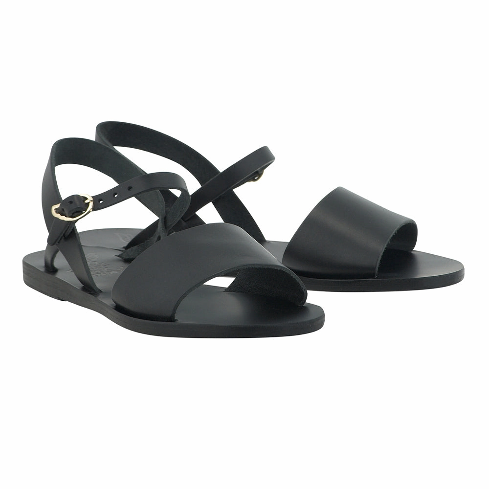 Kaliroi Black Sweaty Feet Sandals