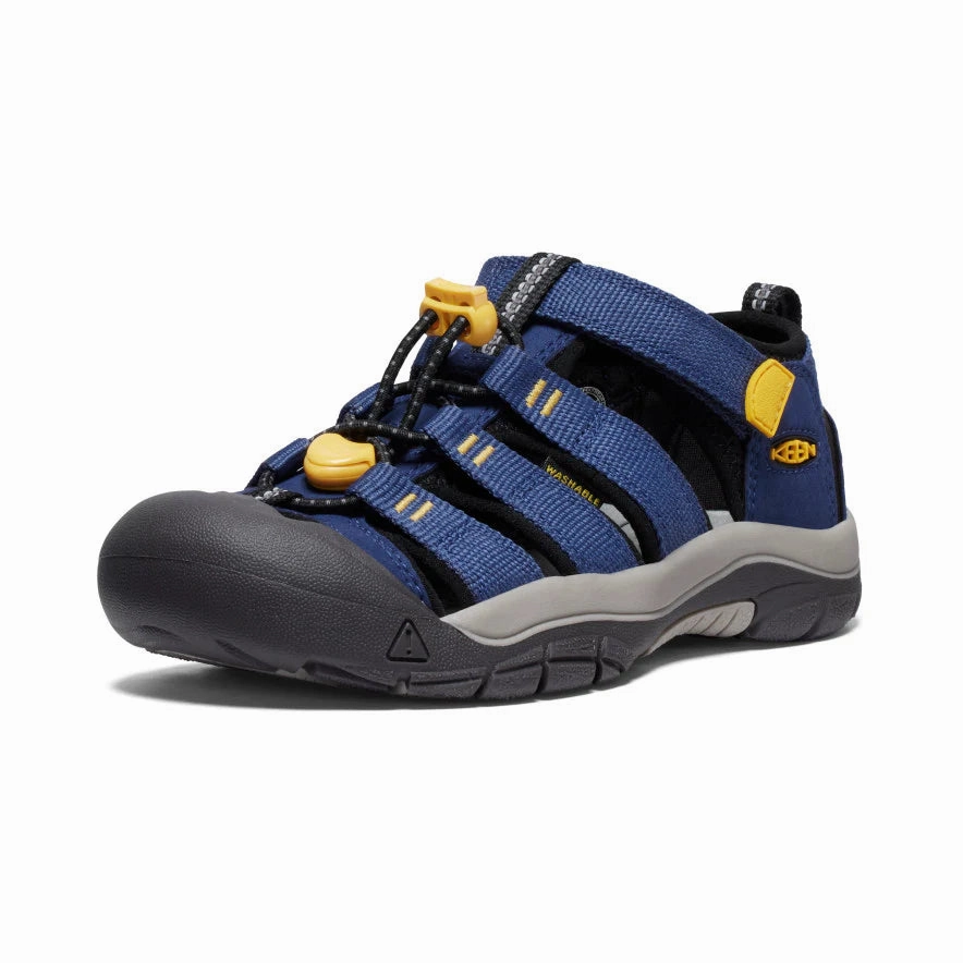 Keen Big Kids' (Sizes 1-7) Newport H2 Youth Sandal - Naval Academy/Keen Yellow Sandals With Support