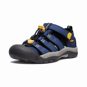 Birkenstock Sandals Big Buckle Keen Big Kids' (Sizes 1-7) Newport H2 Youth Sandal - Naval Academy/Keen Yellow