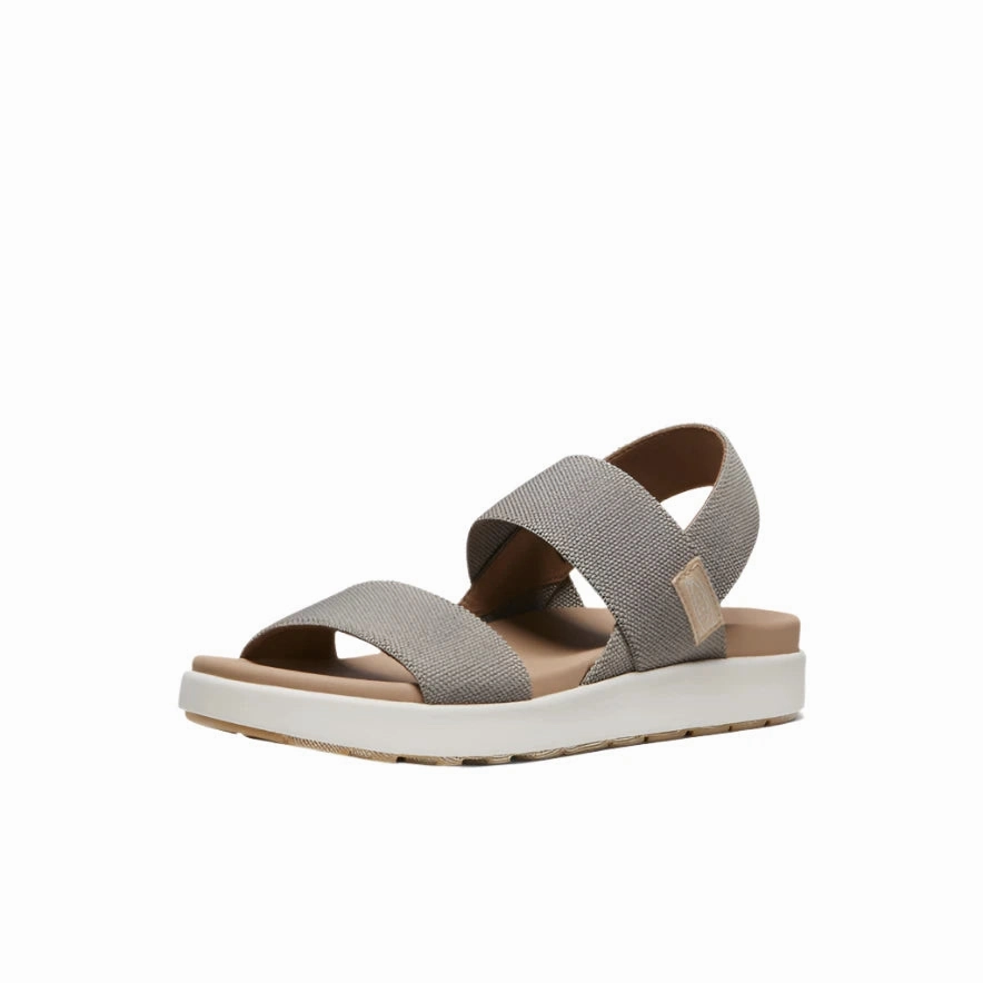 Keen Women's Elle Backstrap Sandal - Brindle/Birch Platform Sandals Heels