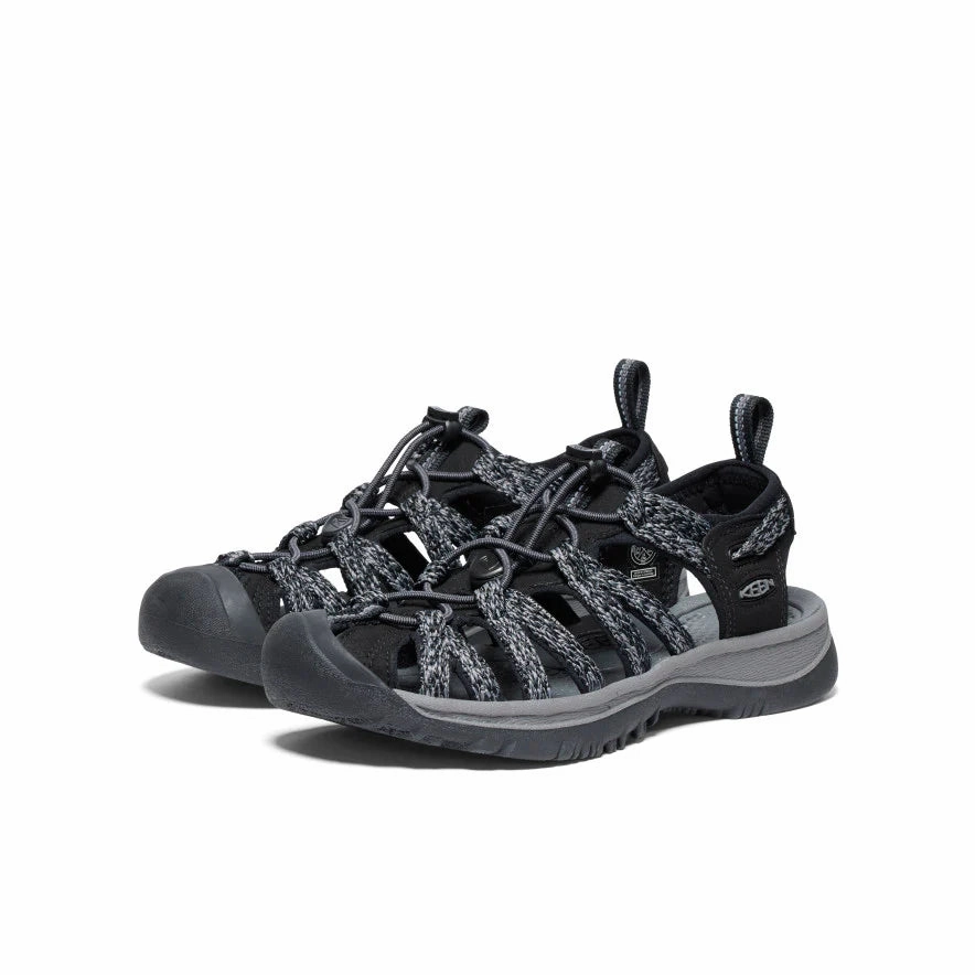 Platform Flip-flop Sandals Keen Women's Whisper Sandal - Black/Steel Grey