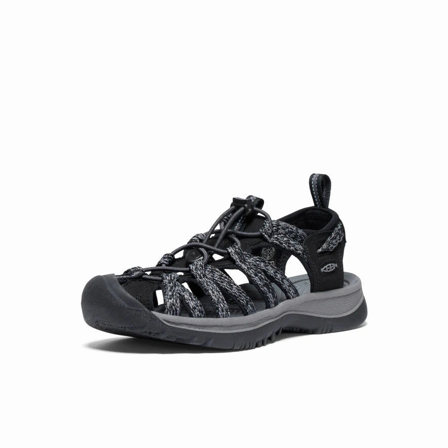 Wrap Around Sandals Keen Women's Whisper Sandal - Black/Steel Grey