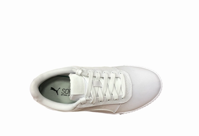 Puma scarpa sneakers da donna in canvas Carina CV 368669 08 bianco Slip Proof Sneakers
