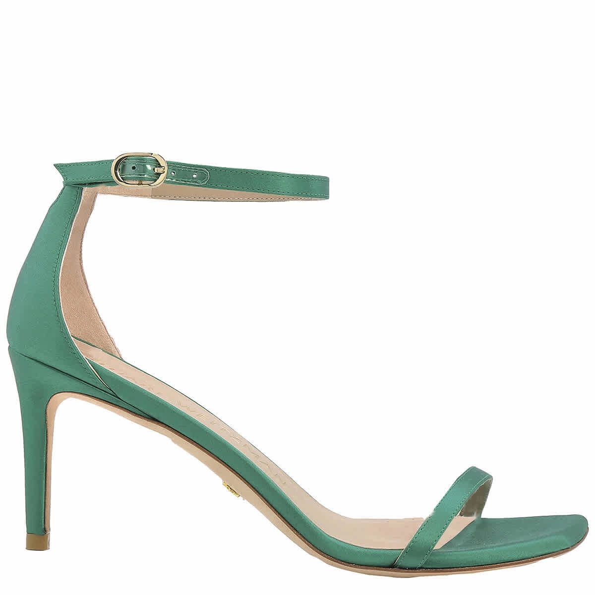 Stuart Weitzman Ladies Kelly Green Nudistcurve 75 Sandals Sandals With Ankle Straps