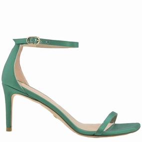 Wedding Sandals Low Heel Stuart Weitzman Ladies Kelly Green Nudistcurve 75 Sandals