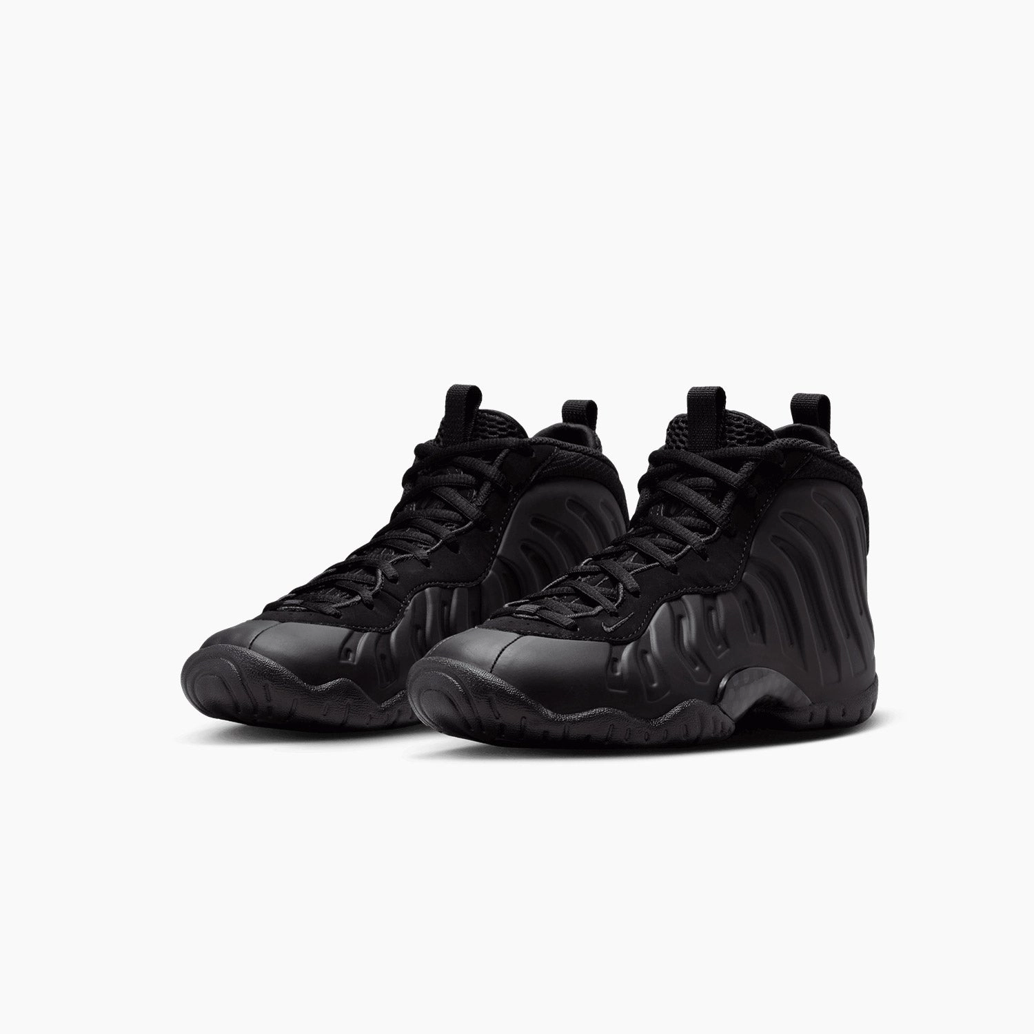 Kid's Little Posite One "Anthracite" Grade School Leather Nike Tennis Shoes