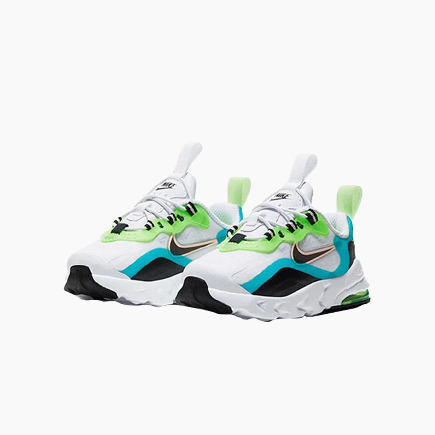 Kid's Nike Air Max 270 React SE "Oracle Aqua" Toddlers Nike Stable Running Shoes