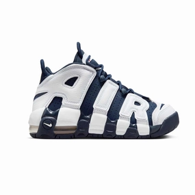 Nike Zoom Lebron Basketball Shoes Kids Air More Uptempo 'Midnight Navy'