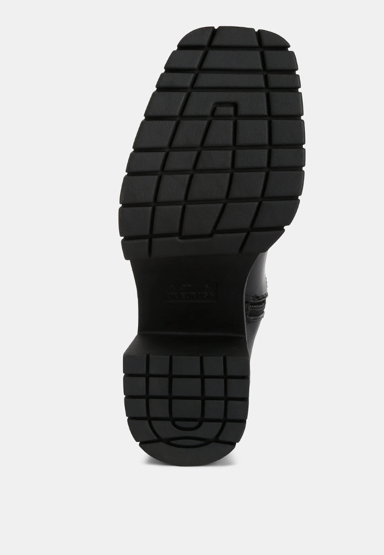 Raining Boots kokum faux leather platform ankle boots